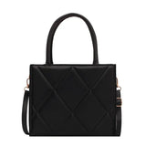 Spring Plaid Pu Leather Shoulder Bag for Women