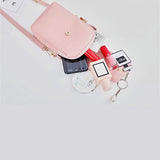 Soft Leather Cell Phone Purse Wallet Women Crossbody Shoulder Bag