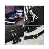 Tassel Decoration Crossbody Bag for Women - Casual Handbag