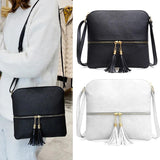 Tassel Decoration Crossbody Bag for Women - Casual Handbag
