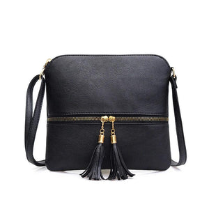 Tassel Decoration Crossbody Bag for Women - Casual Handbag