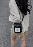 Socket Women Shoulder Bag Small Square Crossbody Bag PU Leather Female Purse Han