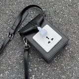 Socket Women Shoulder Bag Small Square Crossbody Bag PU Leather Female Purse Han