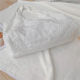 Pleated Shoulder Bag Women Large Capacity Tote Handbag