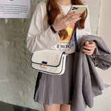 Textured Embossed Shoulder Bag for Women