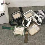 Summer Clear Women PVC Transparent Crossbody Bag Female Jelly Handbags