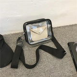 Summer Clear Women PVC Transparent Crossbody Bag Female Jelly Handbags