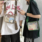 Summer Clear Women PVC Transparent Crossbody Bag Female Jelly Handbags