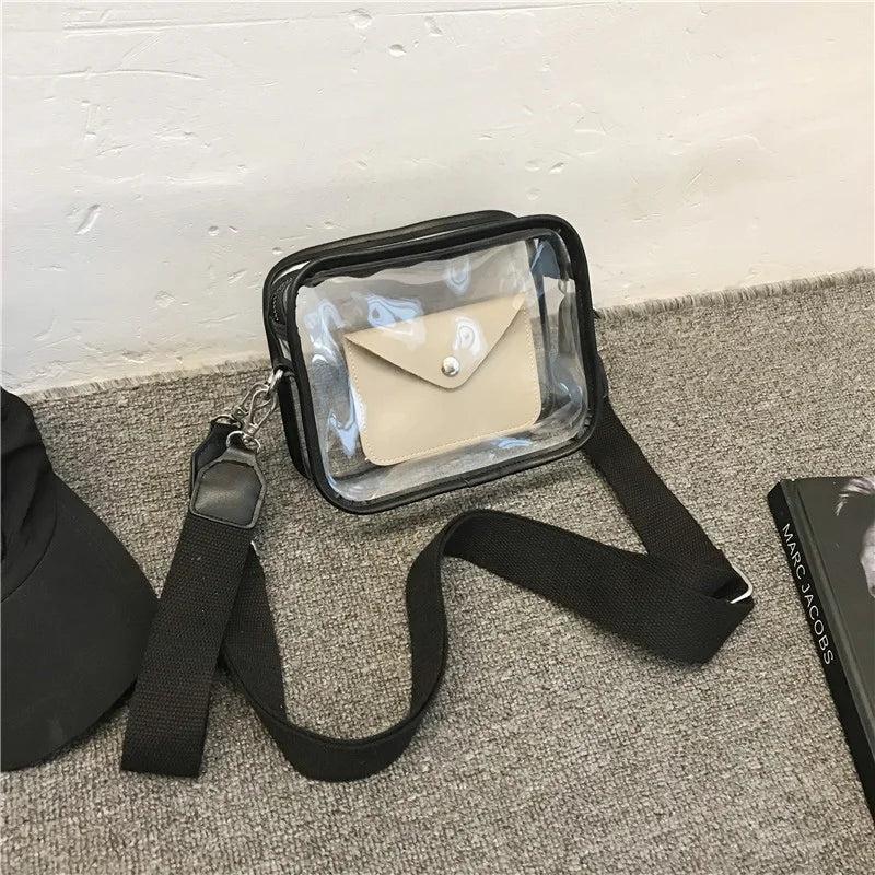 Summer Clear Women PVC Transparent Crossbody Bag Female Jelly Handbags