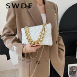 Small Soft Fabric Weave Crossbody Bag for Women Summer Shoulder Handbag