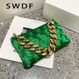 Small Soft Fabric Weave Crossbody Bag for Women Summer Shoulder Handbag