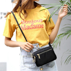 Women's Small Nylon Shoulder Messenger Bag Crossbody Phone Purse