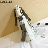 High Women Bag Retro British European And American Handbags Embossed Shoulder Ba