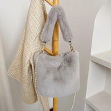 Women's Plush Shoulder Bag Fur Handbag