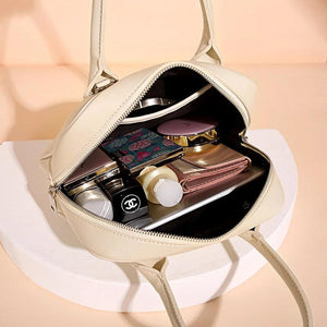 Women's PU Leather Shoulder Bag Top Handle Purse Small Tote Messenger