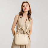 Women's PU Leather Shoulder Bag Top Handle Purse Small Tote Messenger