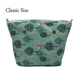 Mini Classic Floral Border Waterproof Canvas Pocket for O Bag Ha