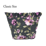 Mini Classic Floral Border Waterproof Canvas Pocket for O Bag Ha