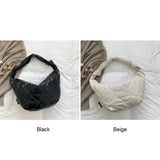 Autumn Winter Shopper Bag Dumplings Cotton Padded Purses Handbag