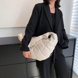 Autumn Winter Shopper Bag Dumplings Cotton Padded Purses Handbag