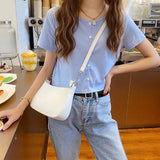 Small Square Shoulder Bag with Chain for Women