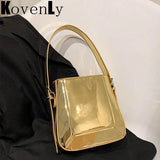Leather Women Bagute Bag Vintage Single Shoulder Pack