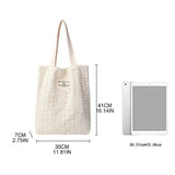 Lace Tote Bags Women Shoulder Bags Girl Canvas Spring Summer Shopping Bag