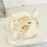 Lace Tote Bags Women Shoulder Bags Girl Canvas Spring Summer Shopping Bag