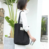 Lace Tote Bags Women Shoulder Bags Girl Canvas Spring Summer Shopping Bag