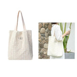 Lace Tote Bags Women Shoulder Bags Girl Canvas Spring Summer Shopping Bag