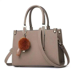 Women's PU Leather Shoulder Bag Rivet Messenger Handbag Mummy Bag