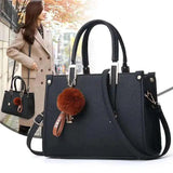 Women's PU Leather Shoulder Bag Rivet Messenger Handbag Mummy Bag