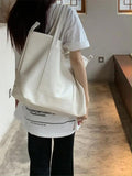 Large Capacity Green Shoulder Bag Soft PU Leather Female Underarm Bags