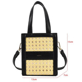 Straw Beach Bag Rattan Woven Shoulder Bag Crossbody Handbag Summer