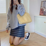 Large Capacity Soft PU Leather Shoulder Bag for Women