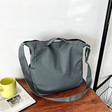 Canvas Shoulder Bag Large Tote Unisex School Bag