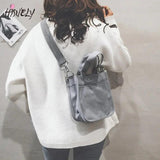 Women's Canvas Shoulder Bag Small Handbag Totes Casual Vintage Crossbody Bags
