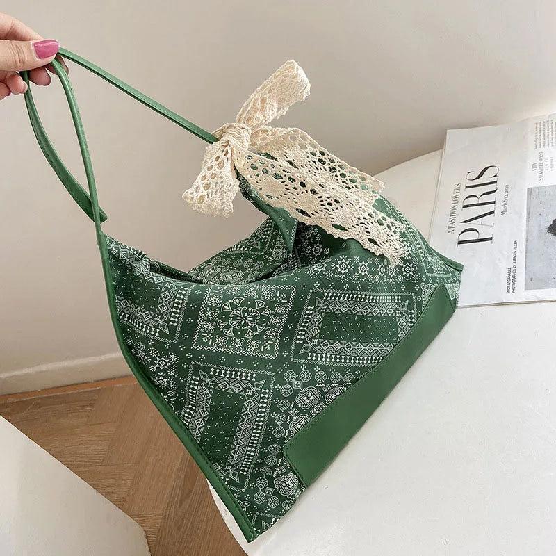 Flower Totes Canvas Crossbody Shoulder Bag for Women