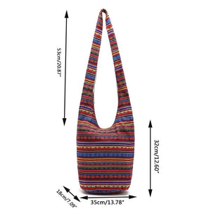 Hippie Shoulder Bag Fringe Large Purse Ethnic Tote Handbag