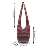 Hippie Shoulder Bag Fringe Large Purse Ethnic Tote Handbag