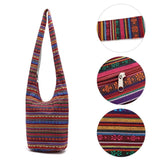 Hippie Shoulder Bag Fringe Large Purse Ethnic Tote Handbag