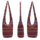 Hippie Shoulder Bag Fringe Large Purse Ethnic Tote Handbag