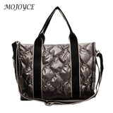 Autumn Winter Down Quilted Cotton Messenger Crossbody Satchel