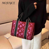 Autumn Winter Down Quilted Cotton Messenger Crossbody Satchel