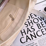 Women's Printed Canvas Shoulder Bag Large Capacity Handbag