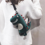 Cute Dinosaur Plush One-Shoulder Messenger Bag for Girls
