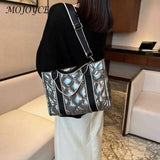 Messenger Pouch Down Quilted Women Shoulder Handbag Large Capacity Portable