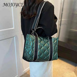 Messenger Pouch Down Quilted Women Shoulder Handbag Large Capacity Portable