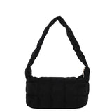 Women's Rhombus Shoulder Bag with Embroidered Design