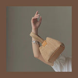 Summer Women Purse Handbags Straw Chain Ladies Woven Shoulder Bags